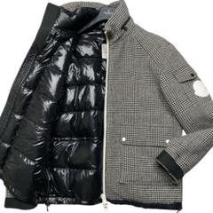【新品未使用 2024年 最新モデル】MONCLER　ツイードダウンコート 2025年最新】モンクレール ツイード ダウンの人気アイテム