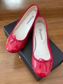 良品】✨Repetto 22.5cm パンプス カミーユ エナメル 青 36