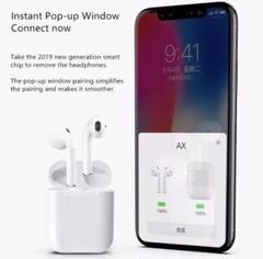 ワイヤレス イヤホン i12 tws Bluetooth ホワイト