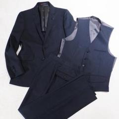 ORIHICA スリピース スーツ ジャケット パンツ ジレ ベスト ネイビー m84818697167_1.jpg?1741232100