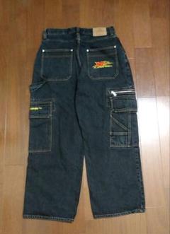 XLARGE　エクストララージ　ブラックカーゴデニム　ジーンズ　34