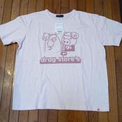 drug store's キャラクターTシャツ M~Lサイズ ピンク