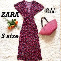 ZARA 花柄 マキシ丈ワンピース