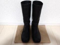 plus by chausser ロングブーツ ブラック 36 - メルカリ