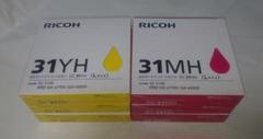 RICOH GC 31YH イエロー & GC 31MH マゼンタ リコー GXカートリッジ GC31MH マゼンタ Lサイズ｜M