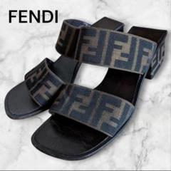 独創的 r100r114 36/JP23.0㎝ ソックスサンダル 刺繍 FENDI 靴