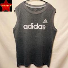 【adidasアディダス】タンクトップ ゲームシャツ グレー L
