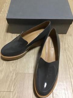 【未使用】CHEMBUR チェンバー レザー フラット パンプス 黒 24.5 未使用】CHEMBUR チェンバー レザー フラット パンプス 黒 24.5