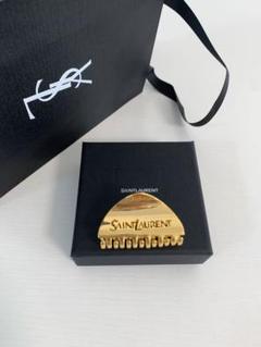 Saint Laurent *サンローラン* ロゴ ヘアクリップ YSL（サンローラン）ロゴ ブラックヘアクリップ - メルカリ