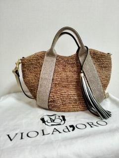 ヴィオラドーロ⭐︎美品⭐︎23区⭐︎テープかごバッグ VIOLAd'ORO 最大30%☆8/1限定 正規品 ヴィオラドーロ かごバッグ