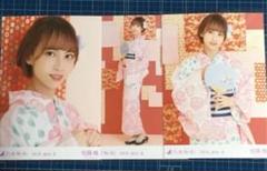 乃木坂46 佐藤楓 生写真 2019浴衣 3種コンプ