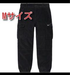 M 黒 シュプリーム ナイキ アーク コーデュロイ カーゴパンツ supreme - メルカリ
