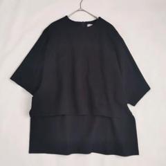 超ポイントアップ祭 完売品/23年モデル✨アドーア 五分袖 クリアポンチョカットソー トップス