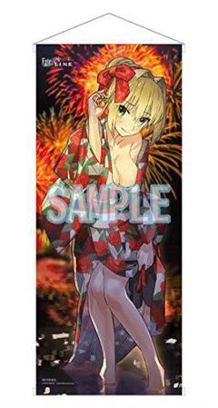 希少　Fate/EXTRA　アニメジャパン　2018　ネロ　等身大　タペストリー Fate/EXTRA Last Encore」店頭キャンペーン「ネロFes」の描き
