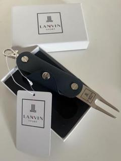 新品　ランバン　ゴルフ　グリーンフォークLANVIN SPORT 紺色