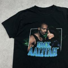 ミュージックTシャツ　DMX　AALIYAH　ヒップホップ　半袖　ブラック　Mのサムネイル