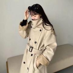 希少商品 RiLi judin スタンドカラーロングコート 冬服　ベージュ 希少商品 RiLi judin スタンドカラーロングコート 冬服 ベージュ