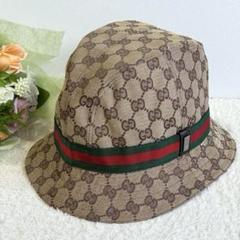 GUCCI - グッチgucciデニムGG柄バケット ハット帽子ブルー青い