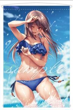 ピロ水　B2タペストリー　はにかみ彼女　水着