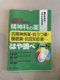 精神科の薬 抗精神病薬・抗うつ薬　精神看護　訪問看護　看護学生　実習　参考書
