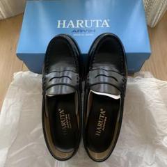 HARUTA ARVAN 黒　ローファーのサムネイル