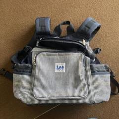 わさおさま専用　Lee 黒デニム風バック 犬用リュック Lee 犬 リュック キャリーバッグ セール スクエア 〔小型犬