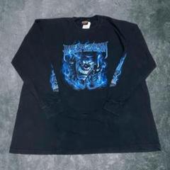 Harley Davidson blue flame joker ロンT 両面