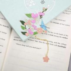 ❤プレゼントにも❤しおり ブックマーク メタル ゴールド 花 バレンタイン 読書