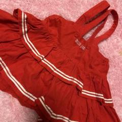メゾピアノ　日本製　ジャンスカ　90 音符　美品　旧タグ　綿100