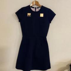 CARVEN 半袖ミニワンピース XS ネイビー - メルカリ