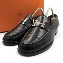 超美品》 エルメス コンスタンス ローファー レザー Hロゴ