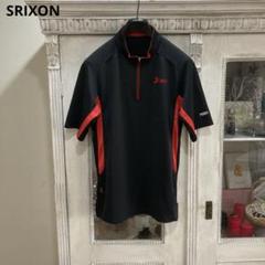 SRIXON スリクソン 半袖シャツ L ブラック ハーフジップ ゴルフウェア