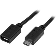 USB Micro-B 延長ケーブル 0.5m オス/メス