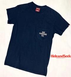 即購入可/hide and seek/ネイビー /Tシャツ /ハイドアンドシーク