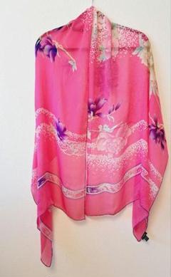 レオナール　花柄ショール フリンジ付き 2025年最新】レオナール ストールの人気アイテム - メルカリ