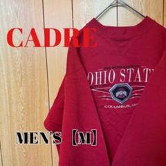 TQ119【US輸入】OHIO STATE　スウェット【メンズМ】レッド系