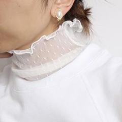 IENA - IENA LA BOUCLE ドット チュール タートルネック プルオーバー IENA LA BOUCLE ドットチュールタートルネックプルオーバー