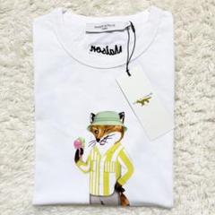 希少【新品タグ付】MAISON KITSUNEフォックス Tシャツ 半袖 白 S