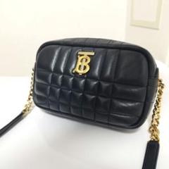 美品☆ バーバリー ローラ キルティング チェーン ショルダーバッグ TBロゴ