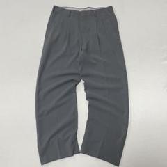 90s 国産 Vintage 2タック センタープレス キュプラ スラックス