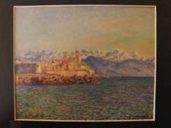 クロード・モネ、トルーヴィルの、希少画集画、新品額装付 クロード・モネ、【ひまわり】、希少な額装用画集より、新品額装