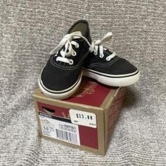 10cm Vans 子供用 ブラック スニーカー