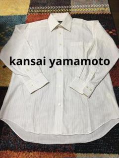 3着3000円kansai yamamotoストライプ長袖シャツ 山本寛斎