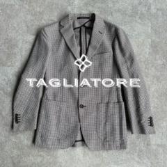 美品✨タリアトーレ リネン ジャケット ダークグレー×ホワイト