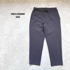 a517＊INED HOMME イージースラックス　ダークグレー【M】カジュアル