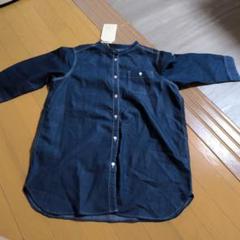 ロゴスデイズ　インディゴ染めシャツ
