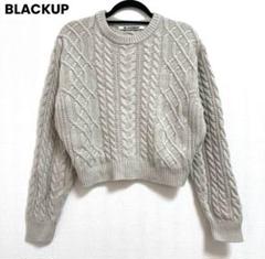 【極美品】ブラックアップ ニット ラウンドネック ケーブル ベージュFのサムネイル