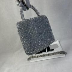極美品ANTEPRIMA シルバー ビーズ ハンドバッグ - メルカリ