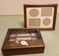 アクセサリー ジュエリー ボックス 収納、写真立て、木製　カントリー雑貨　レトロ
