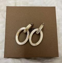 TODAYFUL LIFE'S⭐︎クリームマーブルフープピアス